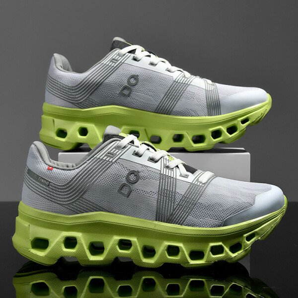 Zapatillas de running para hombre, de malla, transpirables, antideslizantes, de lujo, para correr, para exteriores, con amortiguación todoterreno. - Imagen 7