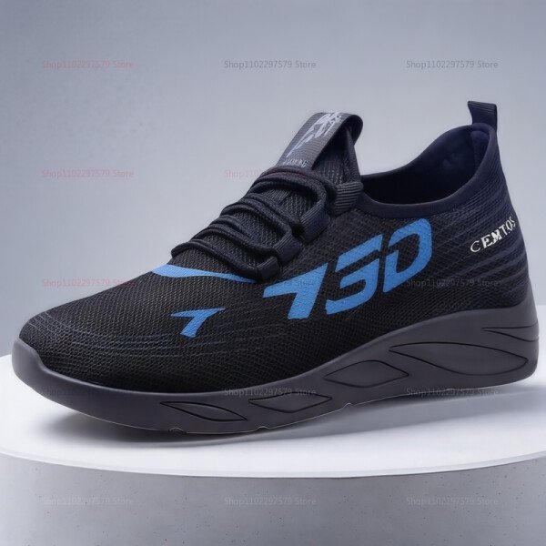 Zapatillas deportivas para hombre, zapatillas deportivas informales, zapatillas multifuncionales antideslizantes y anticaídas, modernas y cómodas. - Imagen 5