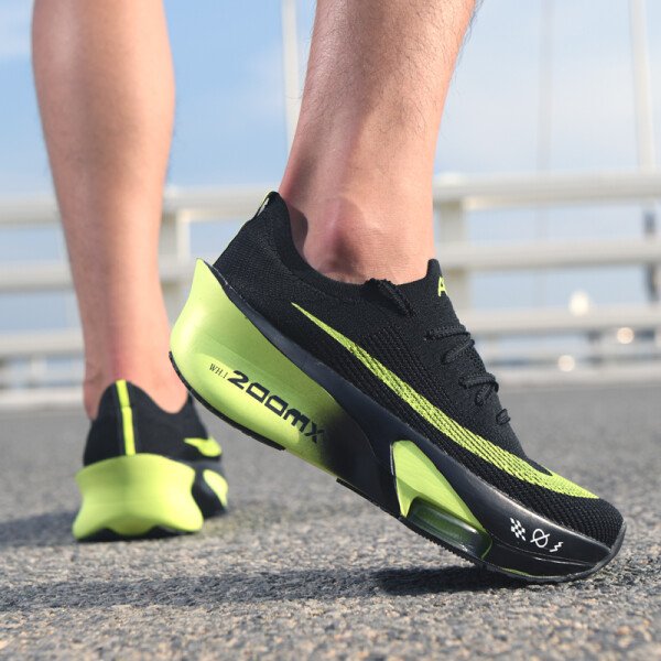 Zapatillas deportivas informales con colchón de aire para correr, trotar, maratón, para hombre, transpirables, ligeras, cómodas, antideslizantes, para ocio - Imagen 5