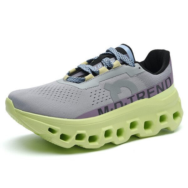 Zapatillas de running con amortiguación para hombre, ligeras, deportivas informales, antideslizantes, para viajes al aire libre y caminar. - Imagen 11