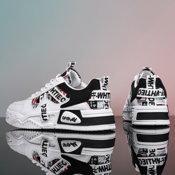 Nuevo estilo, moderno, versátil, de moda, zapatillas casuales, transpirables, resistentes al desgaste, cómodas, minimalistas - Imagen 2