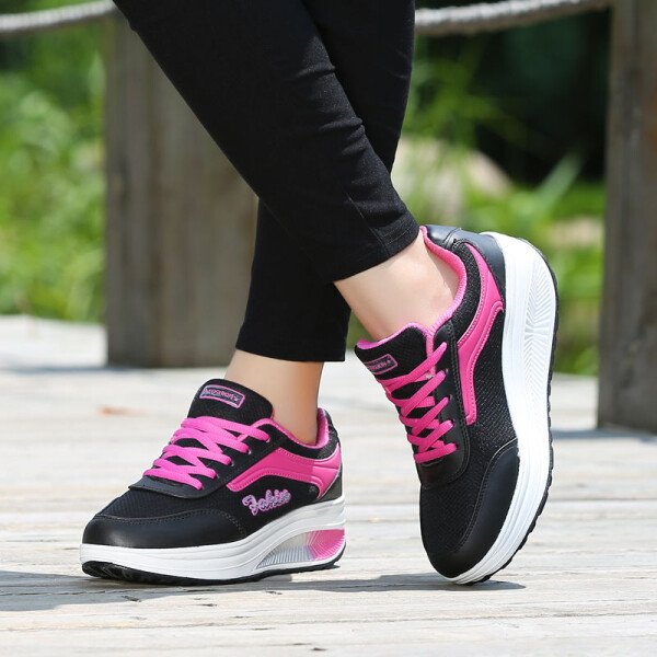 Zapatillas de deporte para mujer, zapatos de moda para mujer, zapatos vulcanizados, zapatos planos de alta calidad, zapatos para caminar para mujer, Blatform, zapatillas de talla grande para mujer - Imagen 3
