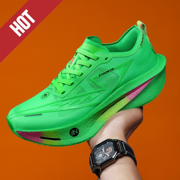 Zapatillas de running nuevas Carbon Board Marathon para hombre y mujer, deportivas, transpirables, ligeras, cómodas, atléticas y antideslizantes, informales