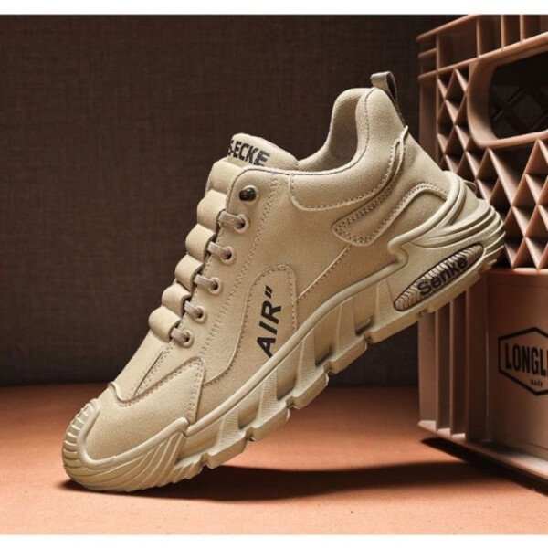 Zapatos casuales para hombre, zapatos negros sencillos y transpirables, zapatos para correr de EVA cómodos y usables. - Imagen 3