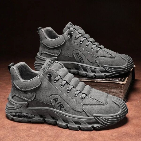 Zapatos casuales para hombre, zapatos negros sencillos y transpirables, zapatos para correr de EVA cómodos y usables. - Imagen 9