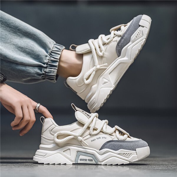 Zapatillas deportivas informales para hombre, duraderas, cómodas, transpirables y elegantes. - Imagen 3