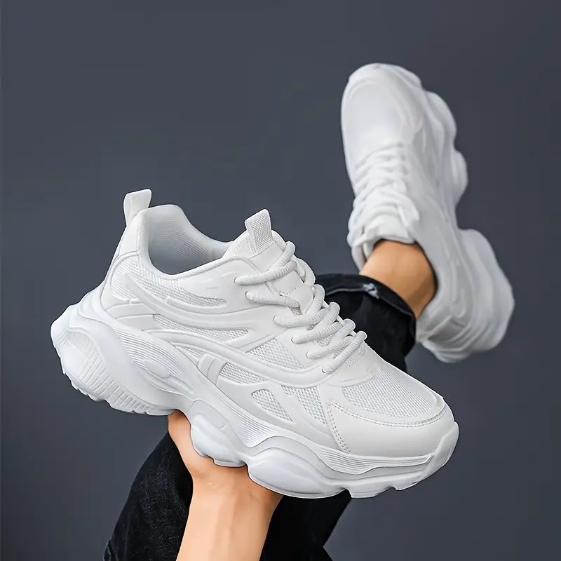 zapatillas de hombre beige con plataforma gruesa para aumentar la estatura - zapatos -top adelgazantes, confort arqueado y amortiguaciÃ³n ideal para correr, gimnasio o uso casual: diseÃ±o en punta ( / ), cierre tipo cordones, versÃ¡tiles todo d ( & duraderos) â€“ perfectas para formales como diarios. parte transpirable e interior que comodidad todo , zapatillas altas para hombres, Detalles del producto 6