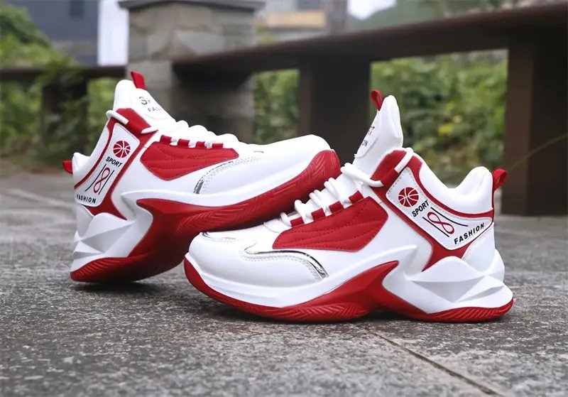 zapatillas de deporte de hombre cintura - zapatillas de correr con de goma antideslizante, zapatillas blancas y con para gimnasio, senderismo, uso - zapatillas de gimnasio con cordones para para hombres, zapatillas cintura, calzado de senderismo, diseÃ±o deportivo elegante, forro de tela transpirable, deportivo, construcciÃ³n , calzado , Detalles del producto 8