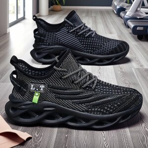 Zapatillas de Senderismo Bajas para Hombre - Tejido Transpirable, Tecnología Arco y -Olor, Suela MD Acolchada Gruesa, Diseño Ergonómico con Tracción Antideslizante: Zapatos Ligeros Ideales para Gimnasio, Jogging o Caminatas (/Gris/Blanco) – Nuevo Design Verano 2025, Cierre Slip-On, Amortiguación EVA, Opciones en Colores Sólidos, Estilo Minimalista. Botines Deportivos Mínimos e Impermeables