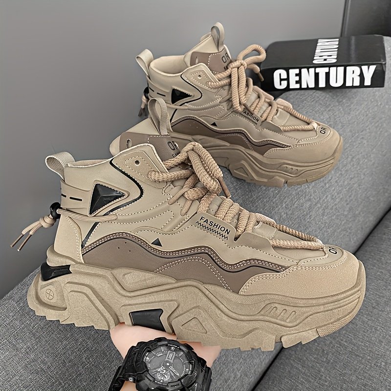 zapatos de caminar de hombre con cordones antideslizantes, zapatos deportivos duraderos, adecuados para senderismo , camping, montañismo, zapatos de hombre de gran tamaño, adecuados para Detalles del producto 1