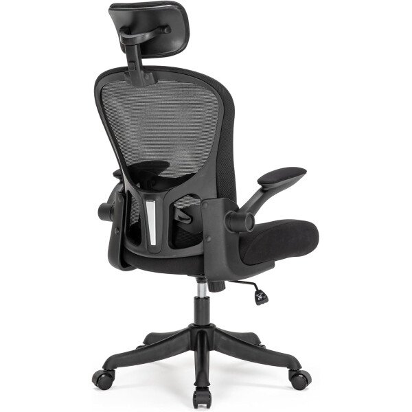 Asiento microajustable detallado, asiento de elevación y movimiento, soporte lumbar 2D, reposabrazos 2D con reposacabezas. Silla de oficina, silla de estudio, silla de juego. (W-gris) - Imagen 62