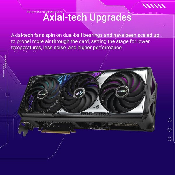 ASUS TUF Gaming GeForce RTX ™ 5070 12GB GDDR7 OC Edition Tarjeta gráfica para juegos (PCIe® 5.0, HDMI®/DP 2.1, ranura 3.125, componentes de grado militar, revestimiento protector de PCB, ventiladores - Imagen 82