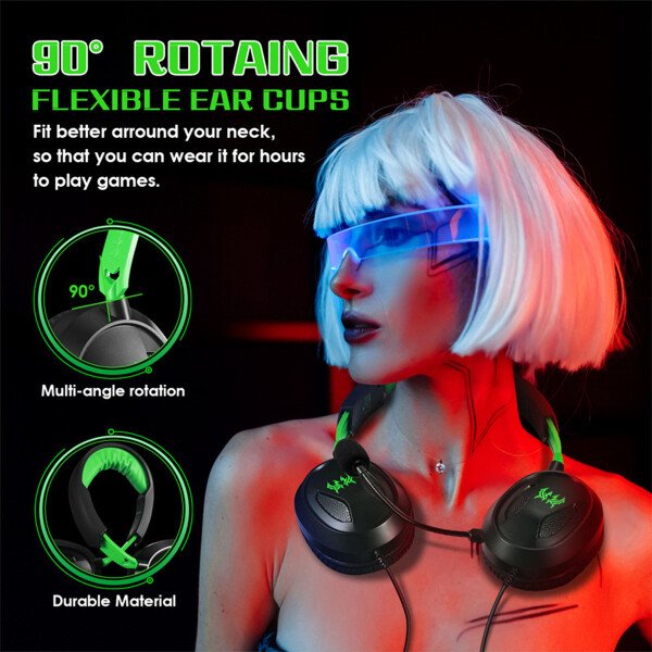 Auriculares con cable G3100 para juegos, con micrófono y cancelación de ruido, sonido estéreo, para PC, portátil y gamer. - Imagen 2