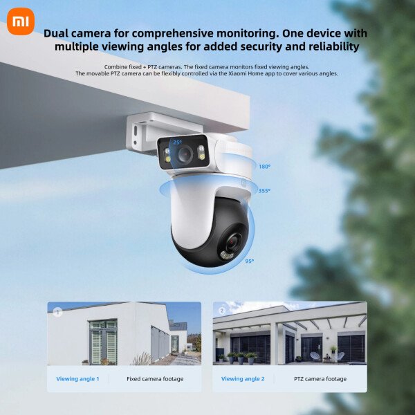 Xiaomi Outdoor CW500 - Cámara dual IP66, protección de seguridad, CCTV, detección IA, visión nocturna a todo color, hogar inteligente - Imagen 2