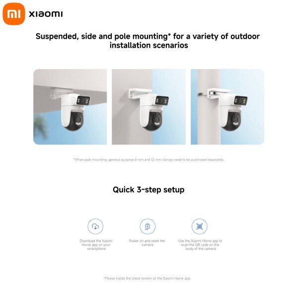Xiaomi Outdoor CW500 - Cámara dual IP66, protección de seguridad, CCTV, detección IA, visión nocturna a todo color, hogar inteligente - Imagen 3