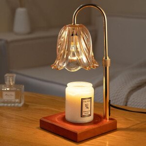 Lámpara calentadora de velas con temporizador regulable, regalos de cumpleaños para mujeres, mamá, regalos de inauguración de la casa, decoración del hogar, calentador de cera para velas en