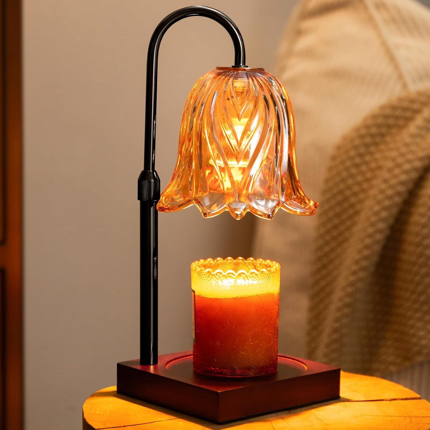 Lámpara calentadora de velas con temporizador regulable, regalos de cumpleaños para mujeres, mamá, regalos de inauguración de la casa, decoración del hogar, calentador de cera para velas en - Imagen 9
