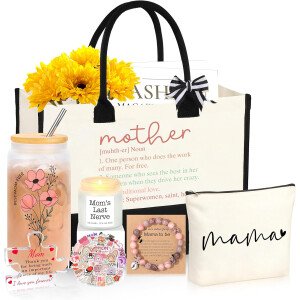 Regalos para mamá, regalos de cumpleaños para mujeres, cesta de regalo de cumpleaños única para ella, el mejor regalo para mamá