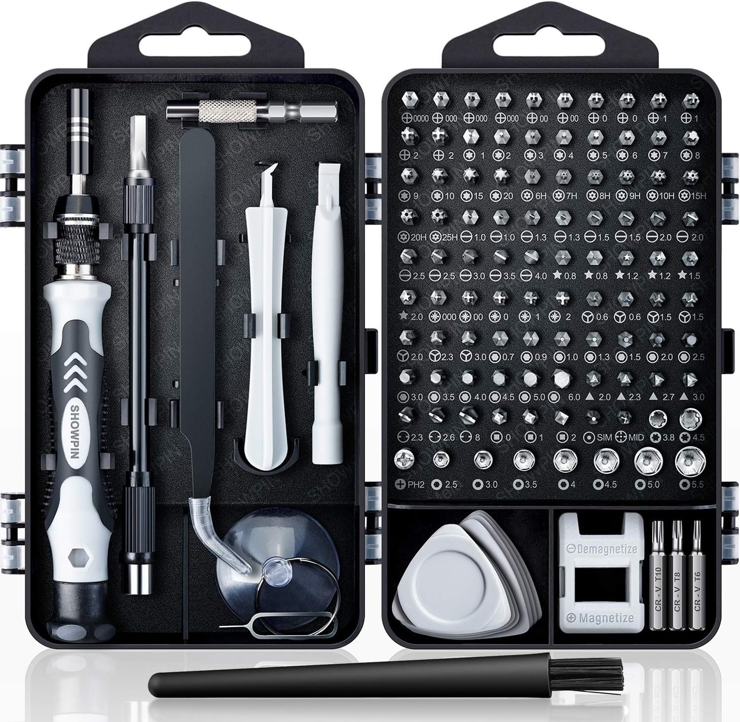 Kit de destornilladores de precisión 122 en 1, juegos de destornilladores para laptop con 101 brocas magnéticas, accesorios de computadora, kit de herramientas electrónicas compatible con