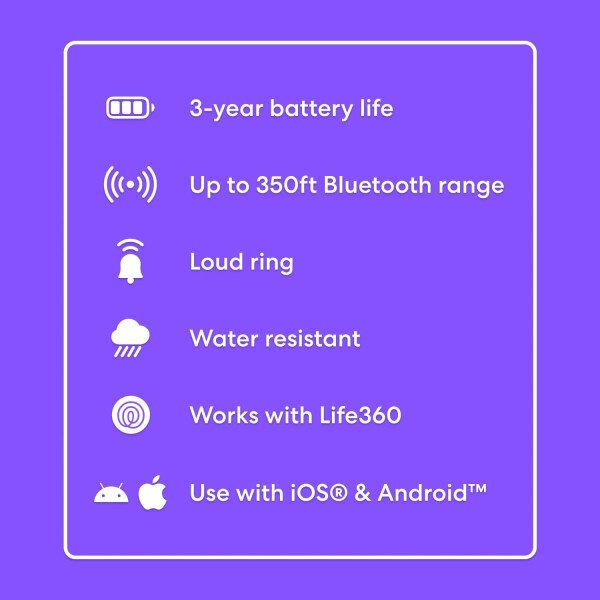 Tile by Life360 Essentials - Rastreadores Bluetooth y localizadores de artículos para llaves, carteras, controles remotos y más Encuentra fácilmente todas tus cosas. Compatible con iOS y Android - Imagen 7