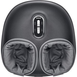 Nekteck - Masajeador de pies Shiatsu con calor relajante, terapia de amasamiento profundo, compresión de aire, alivia el dolor de pies y mejora la circulación de la sangre, para casa/oficina (gris)