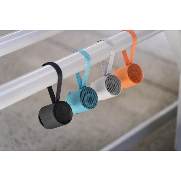 Sony SRS-XB100 Altavoz de viaje inalámbrico Bluetooth portátil, ligero, supercompacto, duradero, IP67, impermeable y a prueba de polvo, batería de 16 horas, correa versátil y llamadas manos libres, - Imagen 12