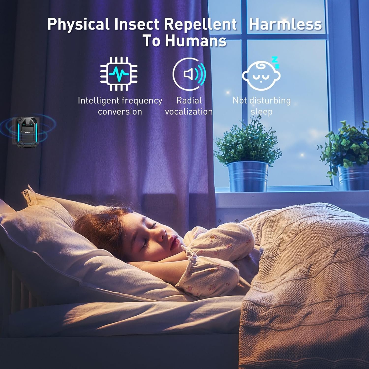 Repelente ultrasónico de plagas e insectos, repelente ultrasónico para cucarachas, roedores, ratones, insectos, mosquitos, ratones, arañas, hormigas, control electrónico de plagas, 2 modos de - Imagen 5