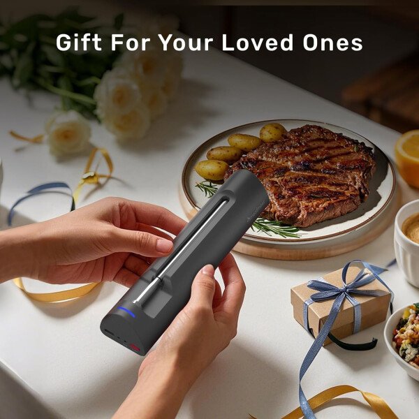 S Pro - Termómetro inalámbrico Bluetooth para carne, aplicación EasySmart, 6 sensores, base de señal mejorada, IP69 impermeable, sonda ultrafina, termómetro digital de cocina para horno - Imagen 6