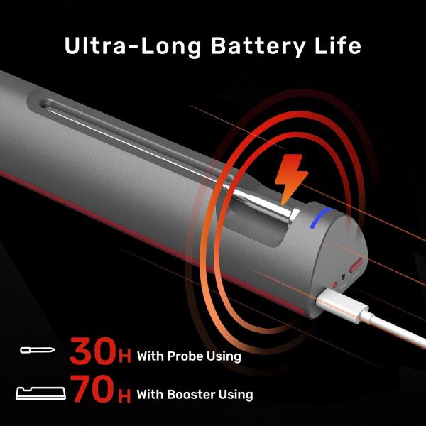 S Pro - Termómetro inalámbrico Bluetooth para carne, aplicación EasySmart, 6 sensores, base de señal mejorada, IP69 impermeable, sonda ultrafina, termómetro digital de cocina para horno - Imagen 7