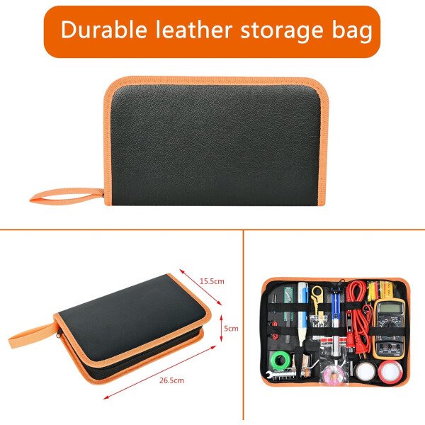 Kit de soldador, pistola de soldadura digital LCD de 80 W con control de temperatura ajustable y diseño termostático de cerámica de calentamiento rápido - Imagen 7