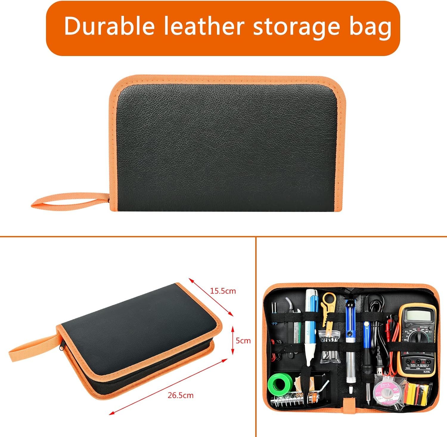 Kit de soldador, pistola de soldadura digital LCD de 80 W con control de temperatura ajustable y diseño termostático de cerámica de calentamiento rápido - Imagen 25