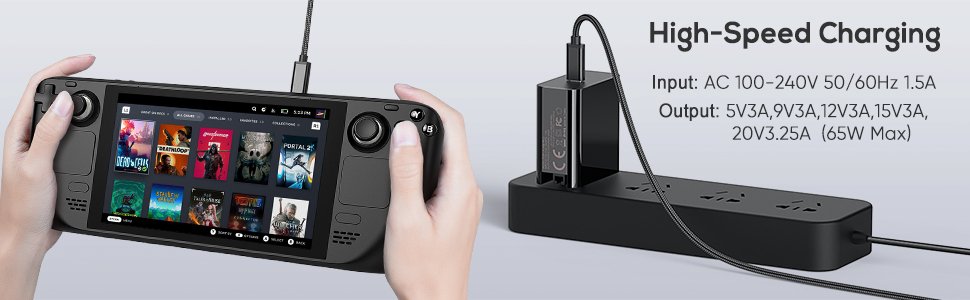 Adaptador de carga USB C de 65 W
