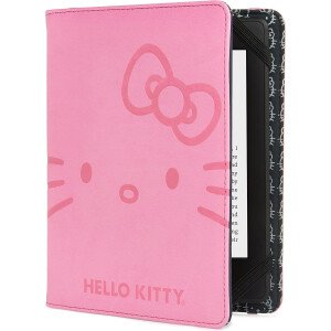 Hello Kitty Deboss - Funda facial color rosa (se adapta a Kindle Paperwhite, Kindle y Kindle Touch)