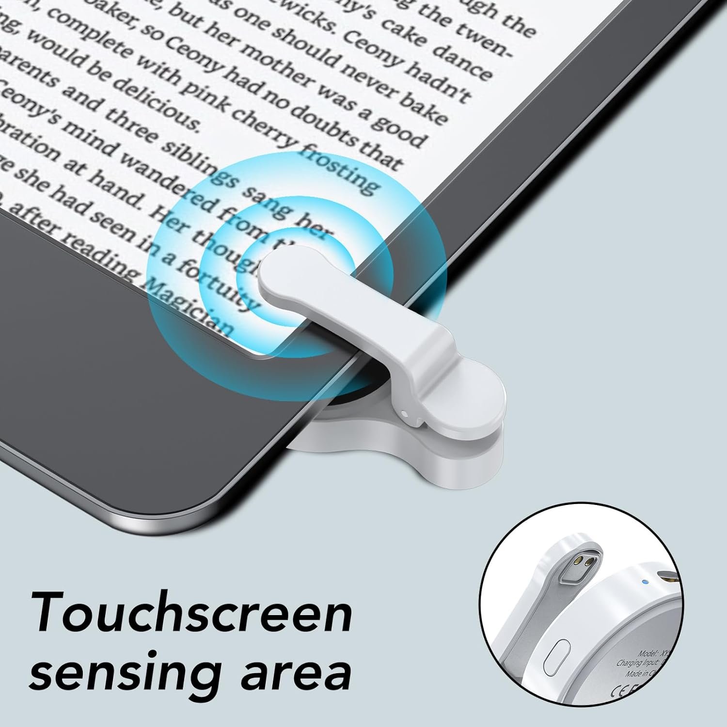 Girador de páginas con control remoto para lectores electrónicos Kindle Paperwhite Oasis Kobo, accesorios Kindle Clicker para iPhone, iPad, tabletas Android, novelas de lectura, grabación de video y - Imagen 3