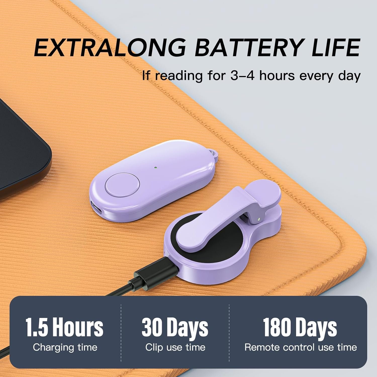 Girador de páginas con control remoto para lectores electrónicos Kindle Paperwhite Oasis Kobo, accesorios Kindle Clicker para iPhone, iPad, tabletas Android, novelas de lectura, grabación de video y - Imagen 24