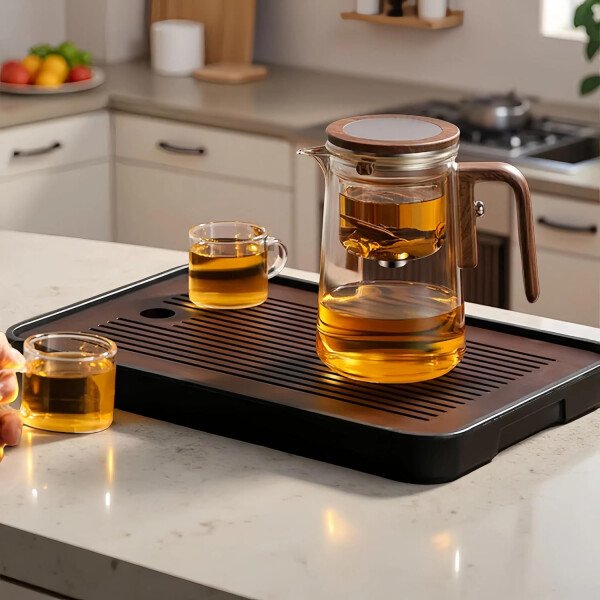 Enchanti - Tetera de té, tetera de cristal mágico de brujería creativa, infusor de té suelto desmontable, ideal para té más empinado, 20 onzas (aprox. 20.3 fl oz) - Imagen 4