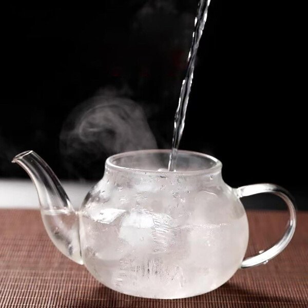 Tetera de vidrio con infusor Hervidor de té de vidrio transparente con 6 tazas de té, juego de tetera de 30.4 fl oz para estufa, té suelto, tetera de regalo - Imagen 11