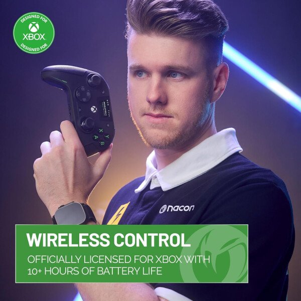 NACON Revolution X Unlimited Advanced Precision Controller Officially Licensed for Xbox Series X | S, Xbox One, Windows 10/11 PC & Android - Wired and Wireless - Charging Station - Imagen 2