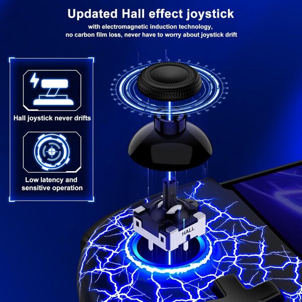 Gammeefy Switch Controllers Compatible with Nintendo Switch/Switch OLED, One-Piece Joypad Controller Replacement for Switch Pro Controller with 9 Lights Color, Christmas Gifts - Imagen 33