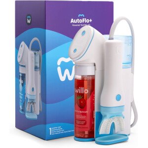 Willo Cepillo de dientes eléctrico en forma de U para niños, totalmente automático, 2 temporizadores de cepillado, limpieza profunda, resultados consistentes, elimina errores de cepillado