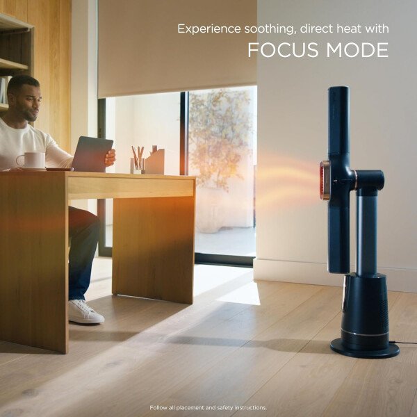 Shark TurboBlade Cool + Heat - Ventilador de torre ultra personalizable sin aspas + calentador, pivotes, giros, oscila hasta 180°, refrigeración potente + calefacción rápida de habitación, control - Imagen 7