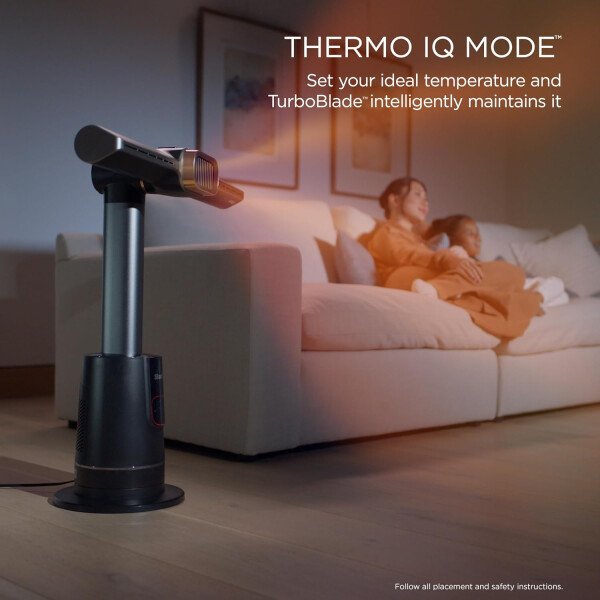 Shark TurboBlade Cool + Heat - Ventilador de torre ultra personalizable sin aspas + calentador, pivotes, giros, oscila hasta 180°, refrigeración potente + calefacción rápida de habitación, control - Imagen 8