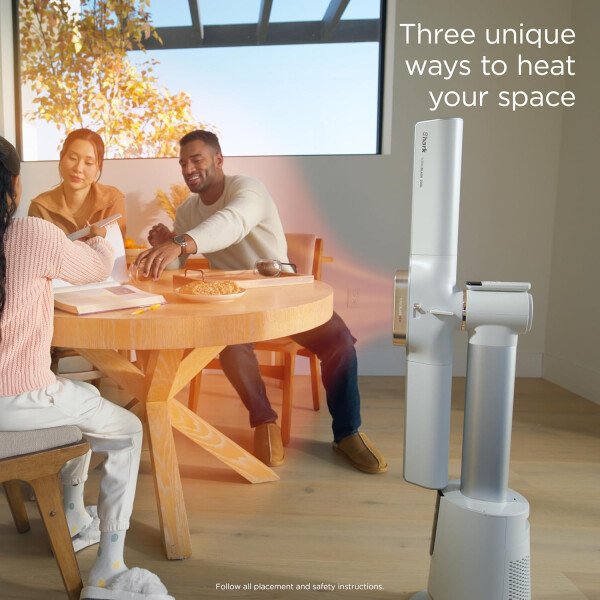 Shark TurboBlade Cool + Heat - Ventilador de torre ultra personalizable sin aspas + calentador, pivotes, giros, oscila hasta 180°, refrigeración potente + calefacción rápida de habitación, control - Imagen 18