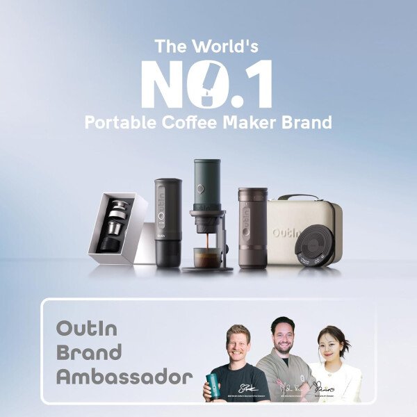 OutIn Máquina de café espresso eléctrica portátil nano, cafetera de viaje para camping, cafetera de auto con calentamiento automático con USB-C, con café molido y cápsula NS para RV, senderismo - Imagen 8