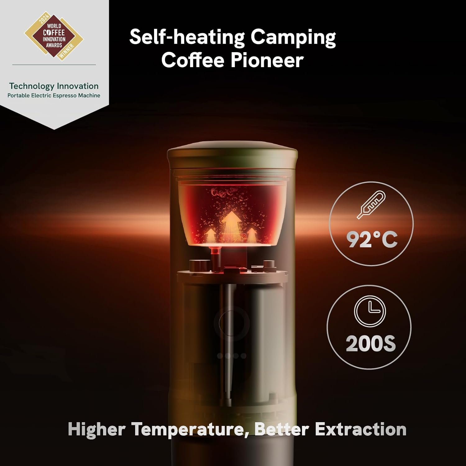 OutIn Máquina de café espresso eléctrica portátil nano, cafetera de viaje para camping, cafetera de auto con calentamiento automático con USB-C, con café molido y cápsula NS para RV, senderismo - Imagen 17