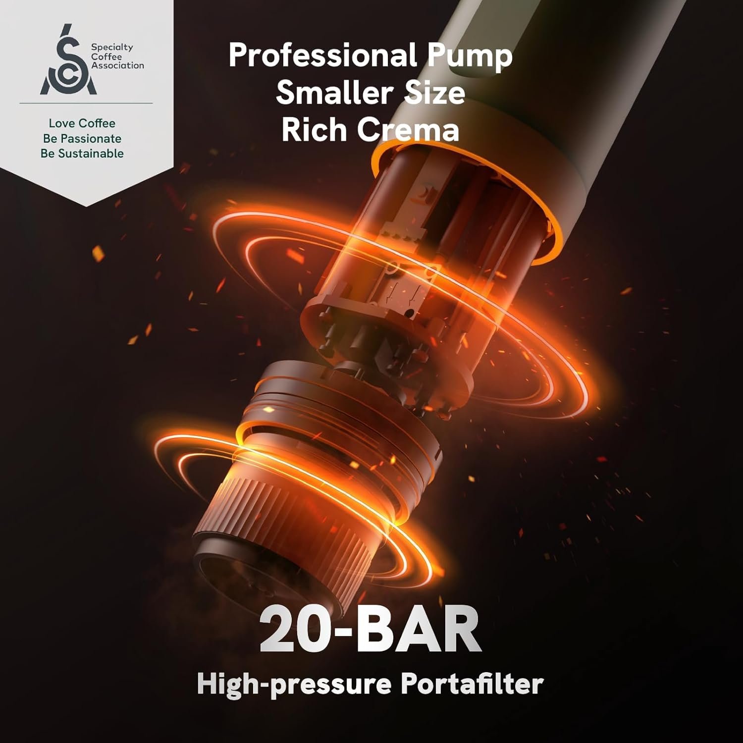 OutIn Máquina de café espresso eléctrica portátil nano, cafetera de viaje para camping, cafetera de auto con calentamiento automático con USB-C, con café molido y cápsula NS para RV, senderismo - Imagen 25