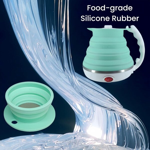 Hervidor eléctrico de viaje pequeño, hervidor eléctrico Collpasible, hervidor de té portátil + gotero plegable sin papel para verter sobre café, cafetera de viaje, taza individual (negro) - Imagen 33