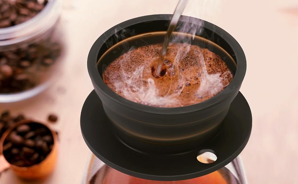 verter sobre cafetera