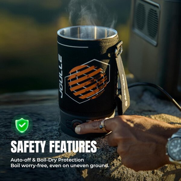 Cafetera eléctrica de prensa francesa, 120 V para hervir agua y café de prensa 2 en 1, diseño portátil para viajes, campamento, listo para preparar 6 minutos - Imagen 14