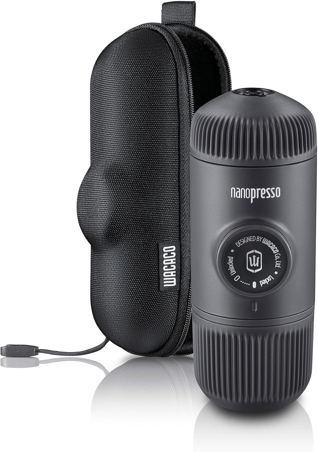 WACACO Nanopresso - Cafetera de café portátil con funda, mini cafetera de viaje, perfecta para camping, viajes y oficina (elementos azul ártico) - Imagen 16